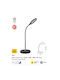 Spot Light LED Φωτιστικό Γραφείου με Εύκαμπτο Βραχίονα σε Μαύρο Χρώμα