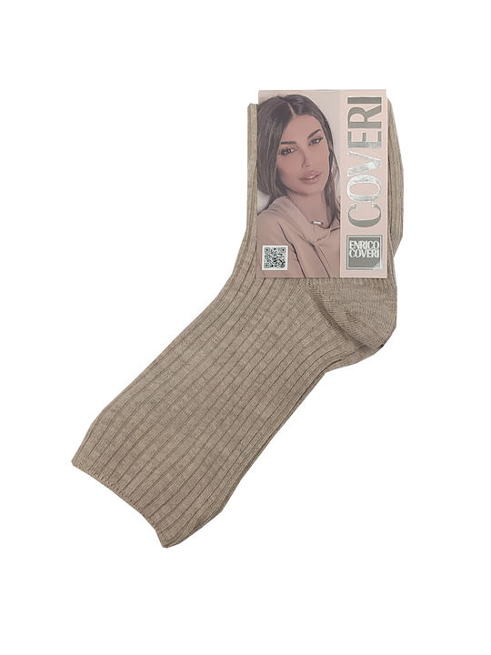 Enrico Coveri Women's Socks Beige