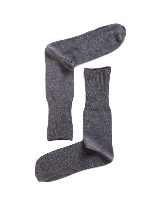 Comfort Men's Solid Color Socks Charcoal