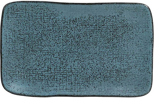 Porto Brasil Platou de Servire Dreptunghiular Ceramică Albastru 27x16.5buc 1buc