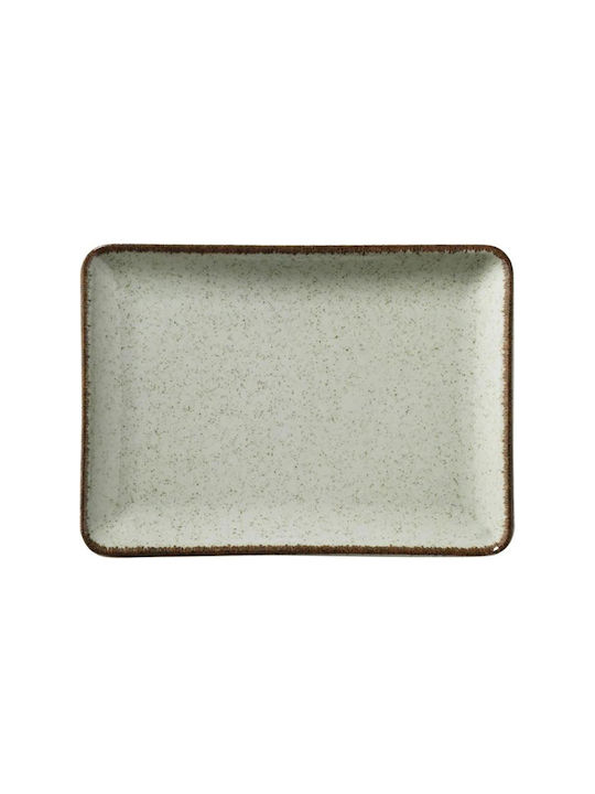 Kutahya Porselen Serving Platter Rectangular made of Porcelain Green 30x22cm Kutahya Porselen Serving Platter Rectangular made of Porcelain Green 30x22cm