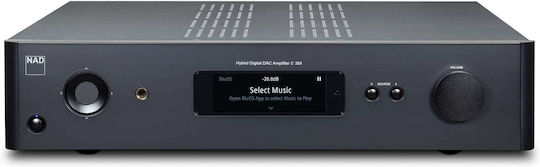 Nad C 389 Υβριδικός Ολοκληρωμένος Ενισχυτής Hi-Fi Stereo Μαύρος