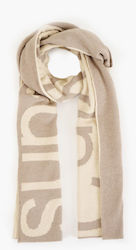 Calvin Klein Women's Wool Scarf Beige