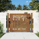 vidaXL Garden Fence Gate from Bamboo in Brown Color 1.05m x 80cm