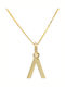 Ortaxidis Monogramă "Λ" din Aur 14K
