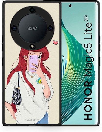 Smartfits Mermaid Umschlag Rückseite Schwarz (Honor Magic5 Lite) A00_SM1-HO-MAG5LIT_WALKINGMERMAI