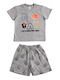 Dreams Kinder Schlafanzug Sommer Gray