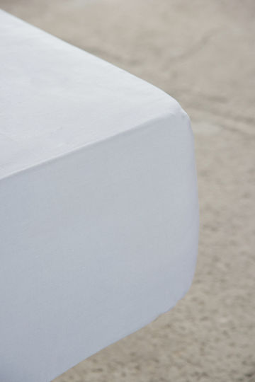 Nima Unicolors King Size 185x205+35εκ. με Λάστιχο White