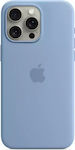 Apple Silicone Case with MagSafe Back Cover Σιλικόνης Winter Blue (iPhone 15 Pro Max)