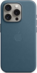 Apple Umschlag Rückseite Stoff Blau (iPhone 15 ...