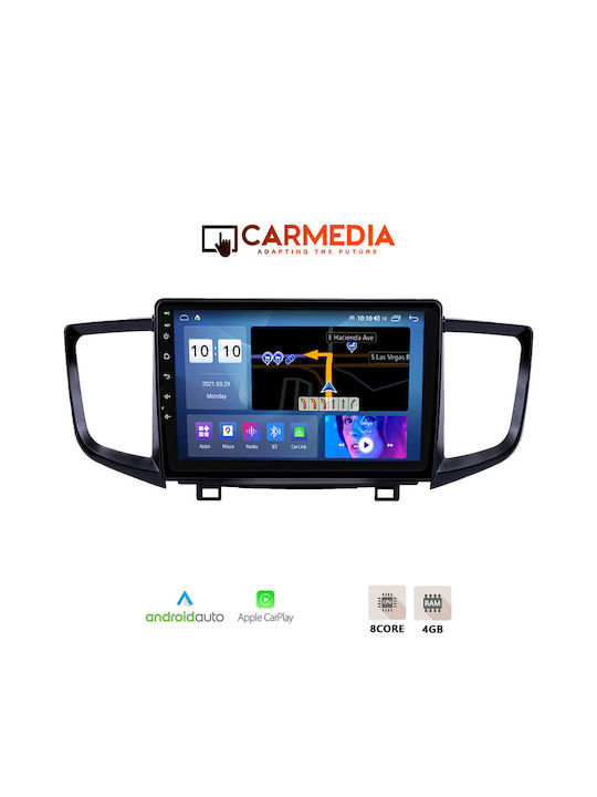 Carmedia Car Audio System for Honda Pilot 2016-2019 (Bluetooth/USB/WiFi/GPS/Apple-Carplay/Android-Auto) with Touch Screen 9"