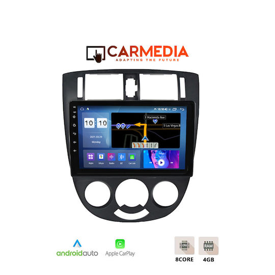 Carmedia Ηχοσύστημα Αυτοκινήτου για Chevrolet Lacetti 2005 (Bluetooth/USB/WiFi/GPS/Apple-Carplay/Android-Auto) με Οθόνη Αφής 9"