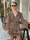 Mini Φόρεμα Animal Print