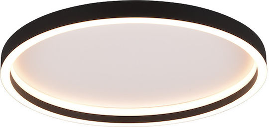 Trio Lighting Πλαφονιέρα Οροφής 35εκ. Μαύρη με Ενσωματωμένο LED