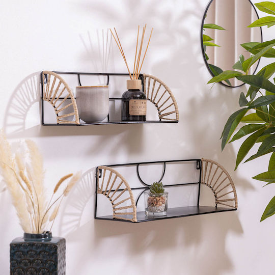 Ράφια Τοίχου Mileva (2τμχ) 42x14x14εκ. Ράφια Τοίχου Mileva (2τμχ) 42x14x14εκ.