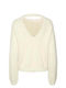 Vero Moda Damen Langarm Pullover Beige