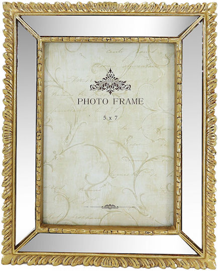 Zaros Kunststoff Fotorahmen mit Goldrahmen