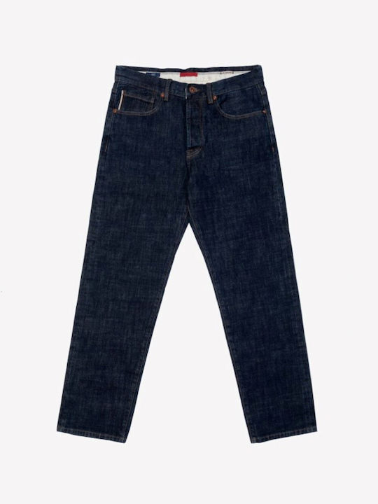 Gianni Lupo Herren Jeanshose Blau