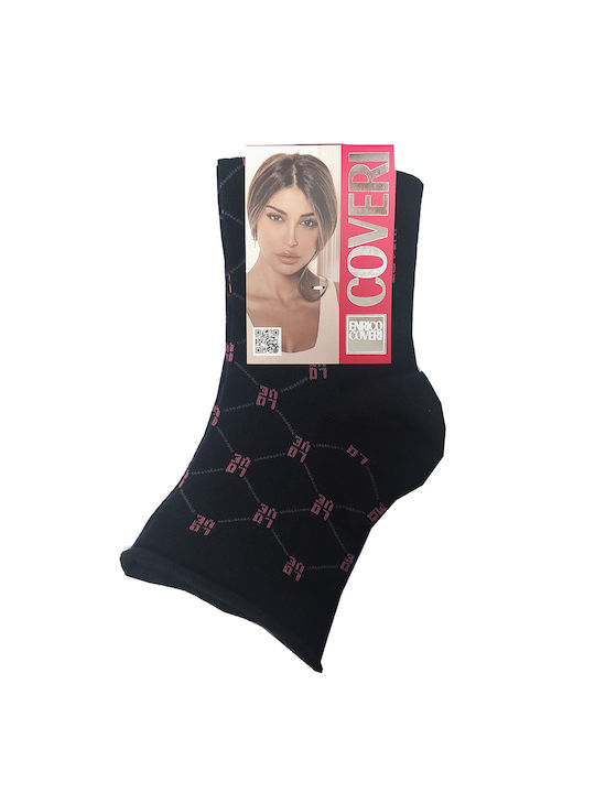 Enrico Coveri Damen Socken Schwarz 1Pack