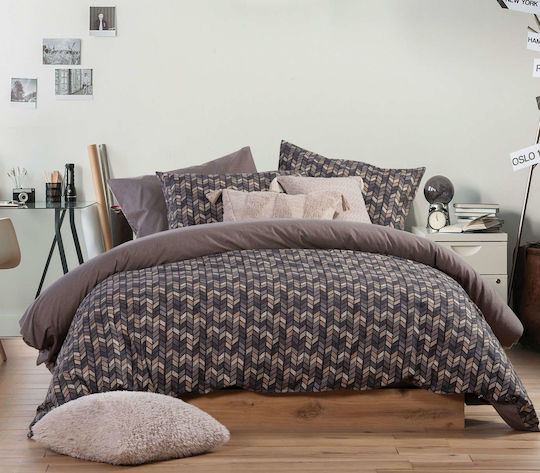 Nef-Nef Homeware Сет Чаршафи 240x260см. Stream Сив 4бр