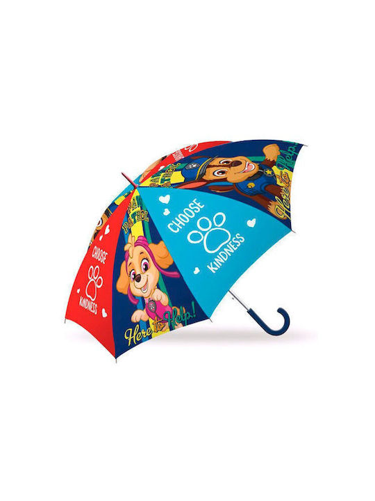Rain Kinder Regenschirm Gebogener Handgriff Durchsichtig mit Durchmesser 46cm.