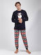 Admas Men's Winter Pajamas Set Blue