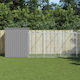 vidaXL Dog House Large Metallic Outdoor Gray 21...