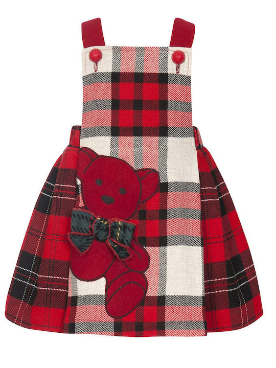 Balloon Chic Kids Dress Checked Red