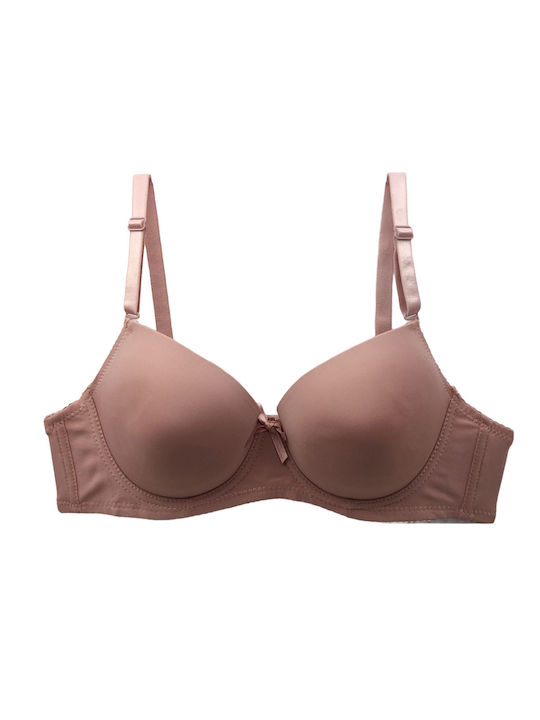 Lunna Bra with Light Padding Underwire Pink