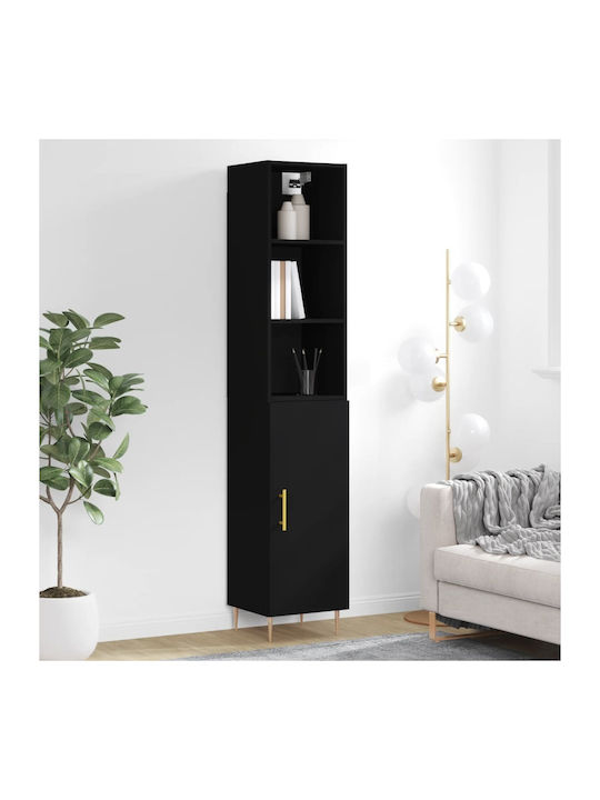 Bookcase Black 34.5x34x180cm