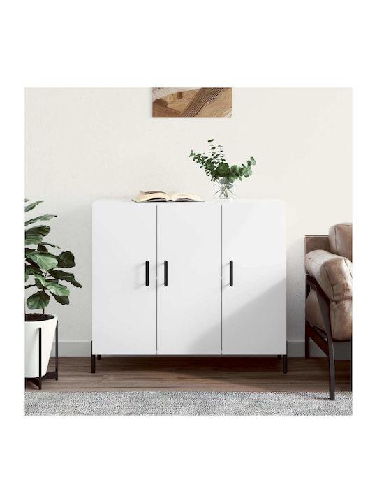 Wooden Buffet White L90xW34xH80cm