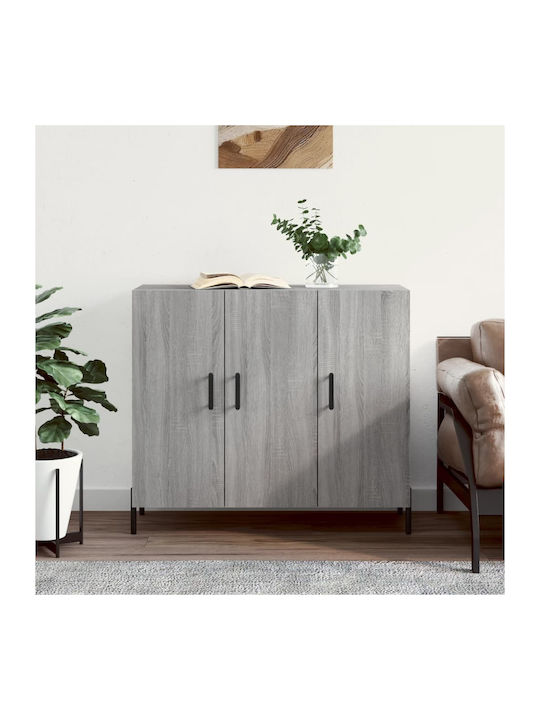 Wooden Buffet Gray L90xW34xH80cm