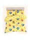 Mc Decor Kids Duvet Set Single with Pillowcase Yellow 160x240cm
