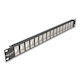 DeLock Κάλυμμα Πάνελ για Rack 1U 19" 16 Θυρών Μαύρο