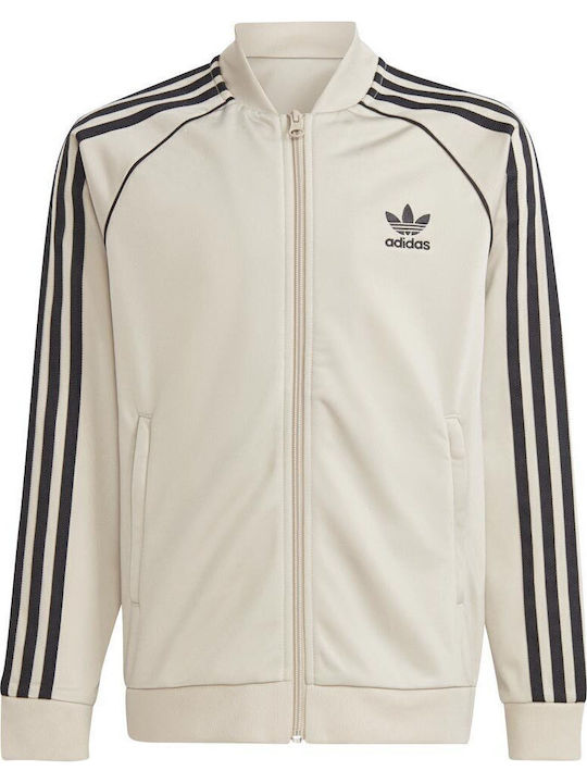adidas Athletic Kids Cardigan Beige Adicolor Sst Track Jacket