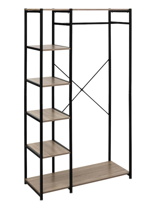 Κρεμάστρα Δαπέδου από Μέταλλο Μπεζ 100x40x170cm