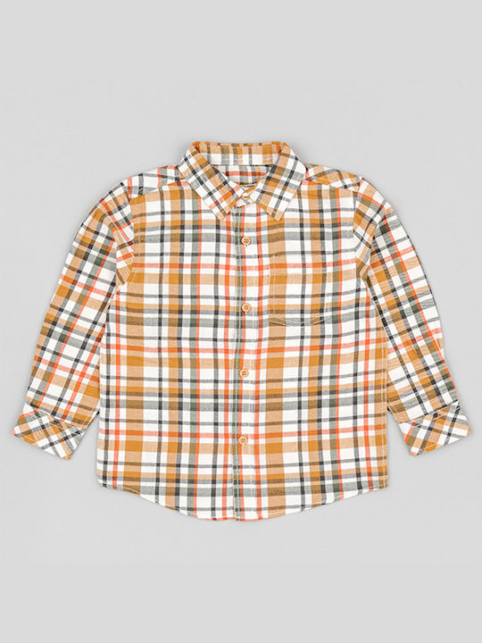 Losan Kids Checked Shirt Brown