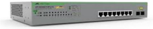 Allied Telesis Unmanaged L2 PoE++ Switch with 8 Gigabit (1Gbps) Ethernet Ports and 2 SFP Ports