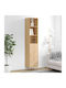 Bookcase Beige 34.5x34x180cm