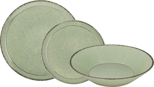 Pearl Verde Porțelan Set de Vase 18buc