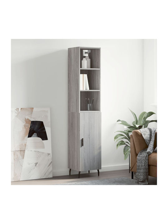 Bookcase Gray 34.5x34x180cm