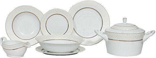 Christinholm White Porcelain Dinnerware Set 72pcs