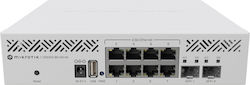 MikroTik CRS310-8G+2S+IN v1 Gestionat L2 Switch cu 8 Porturi Ethernet