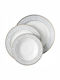 Emfasi Gray Porcelain Dinnerware Set 44pcs