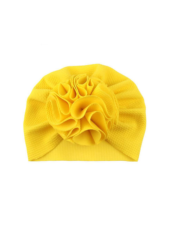 La Follie Kids Turban Yellow 1pc