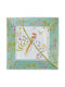 Raynaud Limoges Square Porcelain Decorative Platter Turquoise 17x17cm
