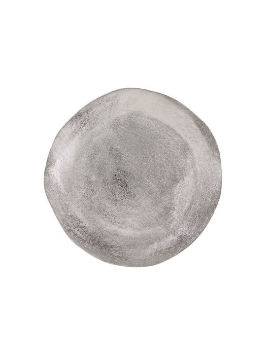 Butlers Dekorative Platte Aluminium Silber 1Stück 32x32cm