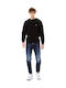 Herren Jeanshose Elastisches Loose Anwendung Blau