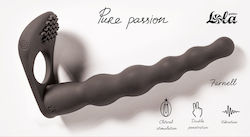 Passion Trägerlos Strap On mit Dildo in Schwarz Farbe