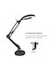 Spot Light LED Φωτιστικό Γραφείου με Σπαστό Βραχίονα σε Μαύρο Χρώμα